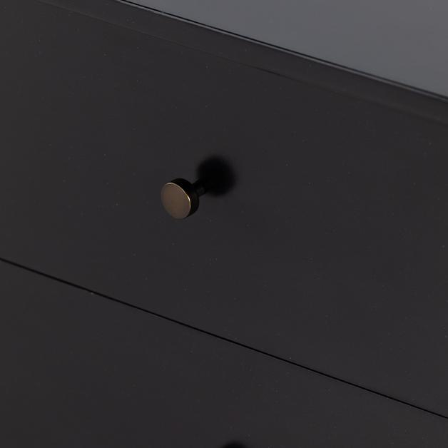 Soto 8 Drawer Dresser In Black (228012-001) By Four Hands inside The craftsmanship behind Soto's black dresser design and functionality