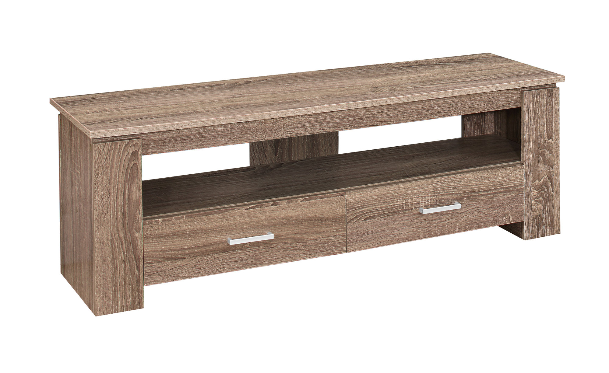 Tv Stand, 48 Inch, Console, Media Entertainment Center, Storage Drawers ... within Tv Stand 48 Inch Console Living Room Bedroom Laminate Walnut