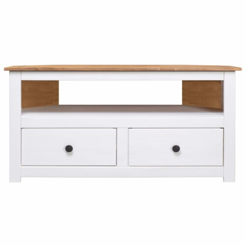 Vidaxl Corner Tv Cabinet White 36.6 X19.3 X19.3 Solid Pine Panama Range ... in Understanding the Appeal of Modern Corner TV Cabinets in Contemporary Living Spaces