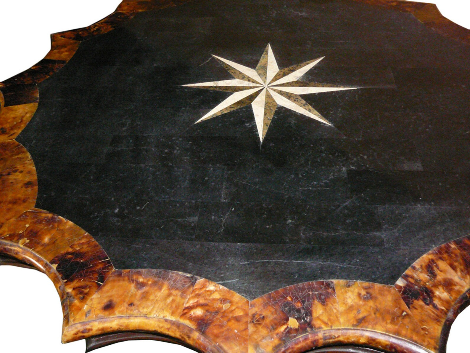 Antique Star Shape Marble Wood Mix Pedestal Table Cs960E - Etsy pertaining to The Allure of Star Shape Pedestal Tables in Mid-Century Modern Interior Design