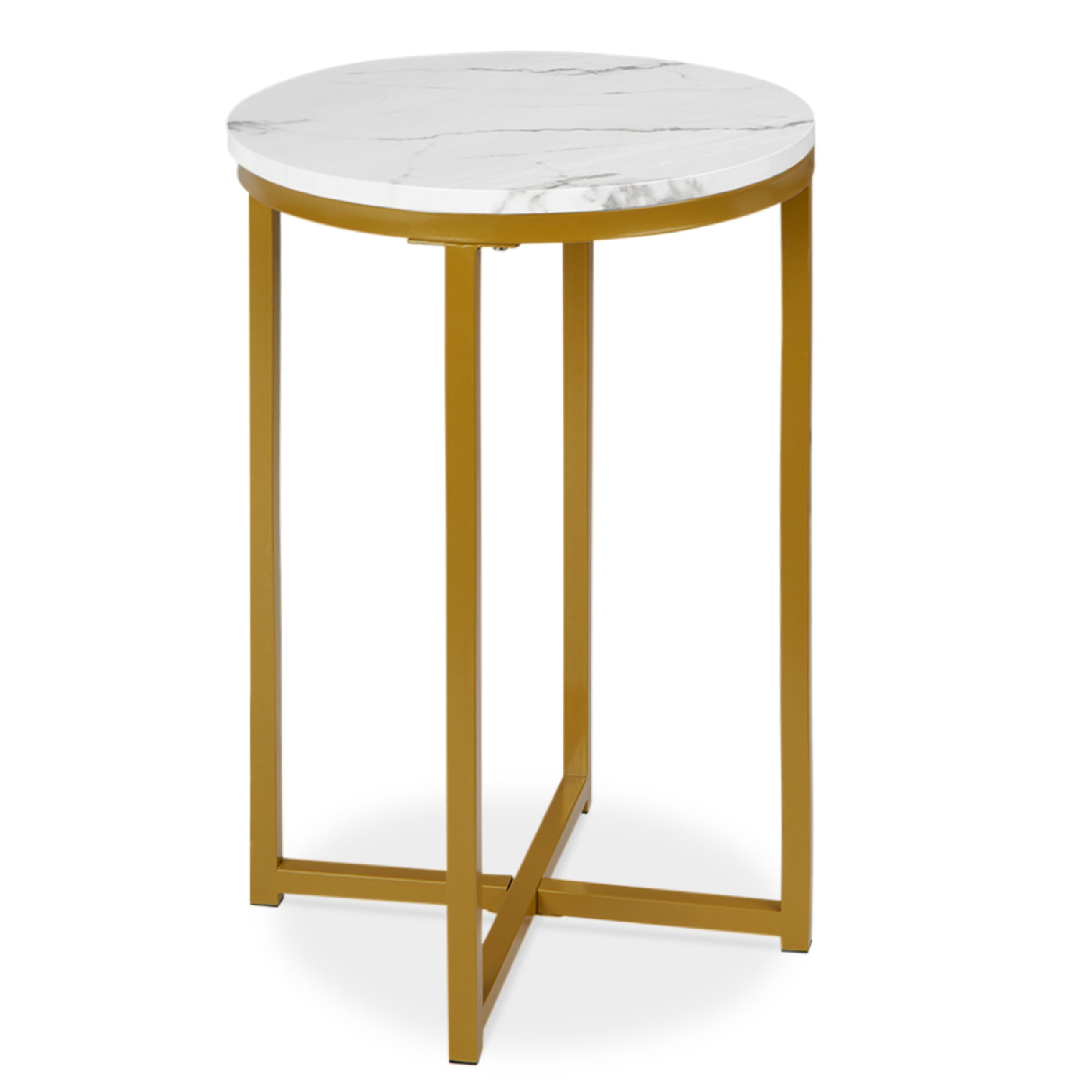 Best Choice Products 16In Faux Marble Modern Round Living Room Accent ... for exploring the aesthetic appeal of grandview gallery's round metal gold plated accent table