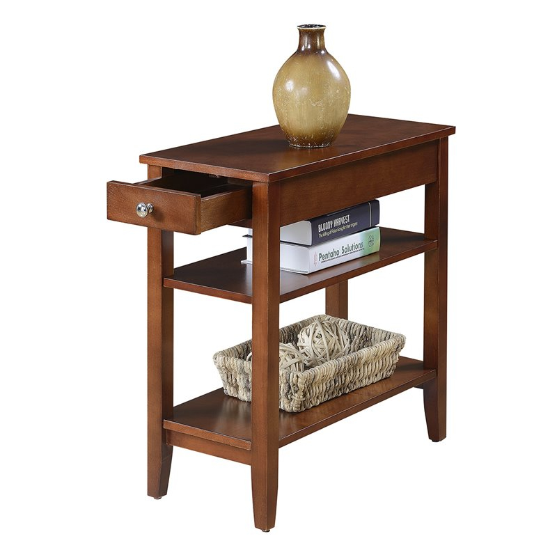 Convenience Concepts American Heritage Three Tier End Table With Drawer ... with The Practical Benefits of Multi-Tier Furniture Solutions in Contemporary Home Decor