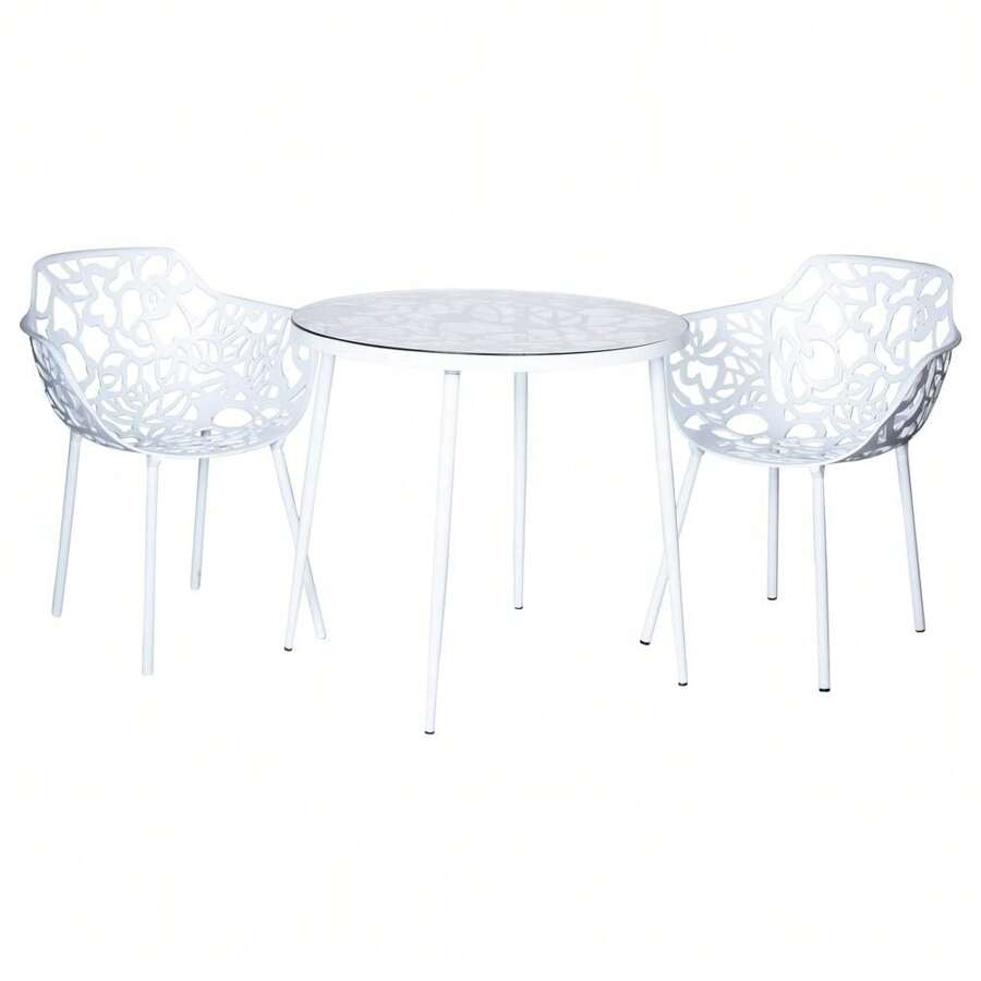 Leisuremod Devon Tree Design Glass Top Aluminum Base Indoor Outdoor ... for Leisuremod Devon Tree Design Glass Top Aluminum Base Indoor Outdoor End Table
