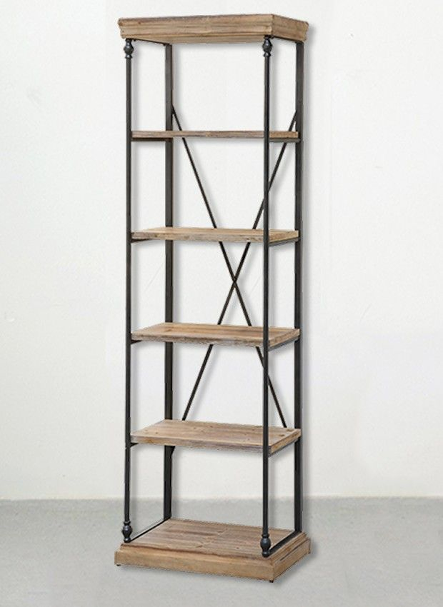 Metal And Wood Farmhouse Etagere | Wood Floating Shelves, Reclaimed ... within Rustic Modern Industrial Urban Etagere Steel Reclaimed Wood Shelves Open