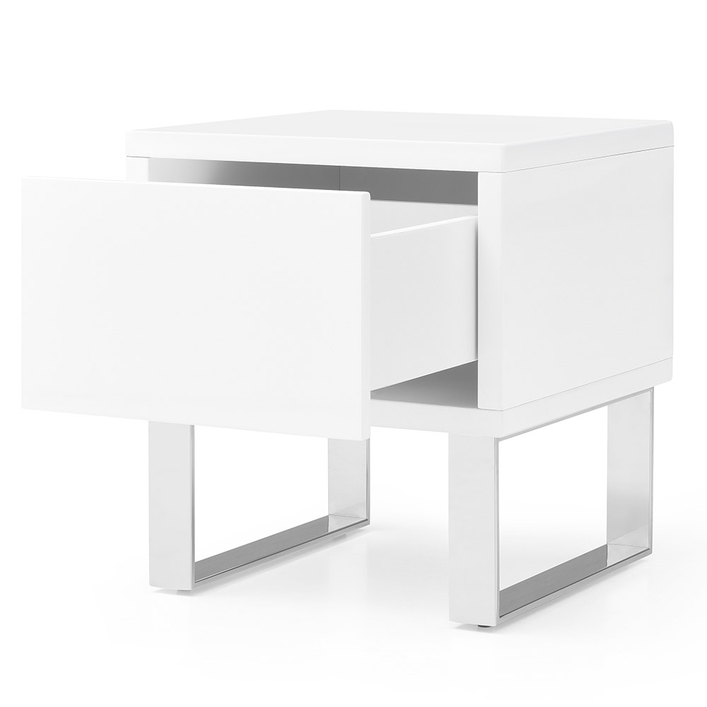 Neve End Table - White throughout Exploring Contemporary Living Room Furniture Trends