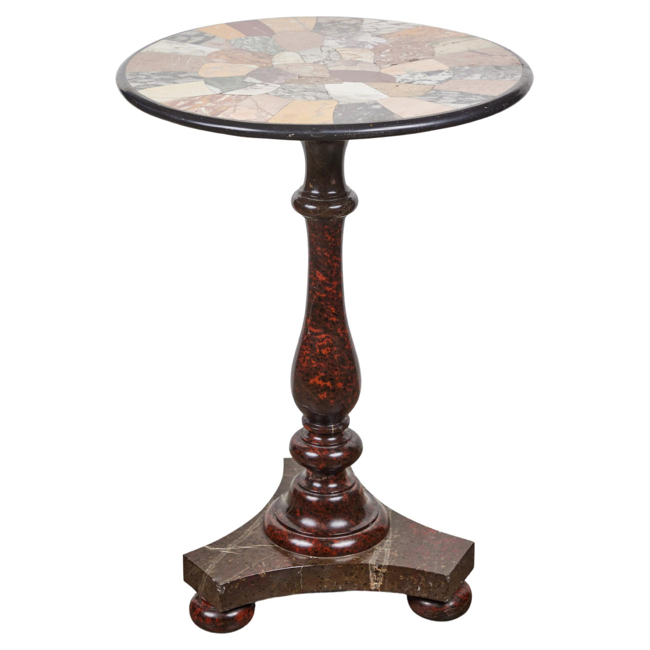 Pedestal Black Marble Table For Sale At 1Stdibs | Black Marble Pedestal ... regarding Consigned Vintage Star Shape Marble Wood Mix Pedestal Table